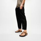 TRAKK II MENS BUCKLE EMBOSS-LEATHER T/POST SANDALS