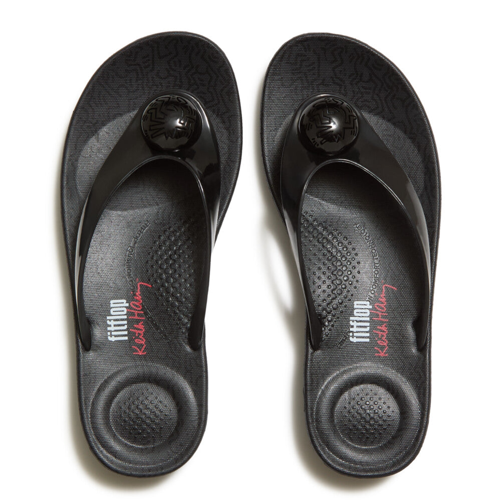 FITFLOP X KEITH HARING IQUSHION BUTTON FLIP-FLOPS