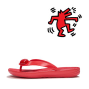 FITFLOP X KEITH HARING IQUSHION BUTTON FLIP-FLOPS