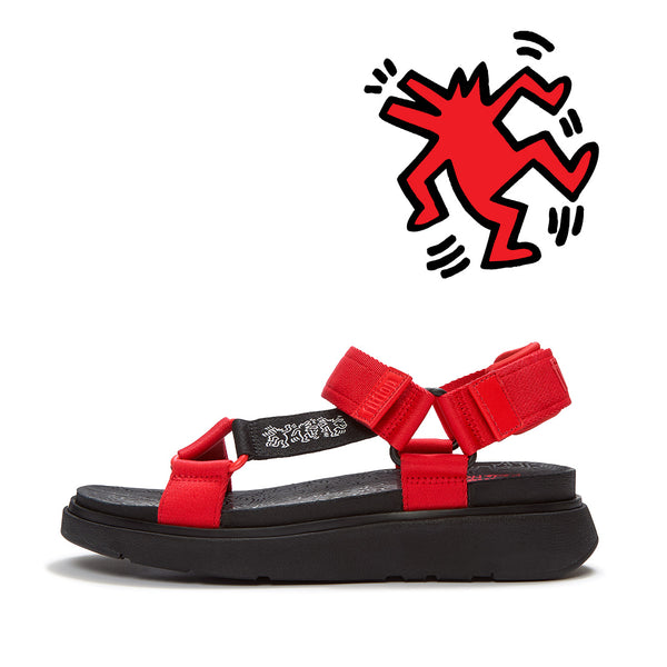 FITFLOP X KEITH HARING GEN-FF T-BAR SANDALS