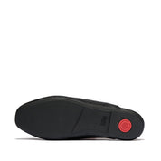 DELICATO CRYSTAL-BOW QUILTED-LEATHER MULES - ALL BLACK (E3F-090)