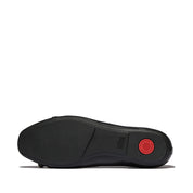 DELICATO GLITZ-BOW LEATHER BALLERINAS - BLACK (E3E-001)