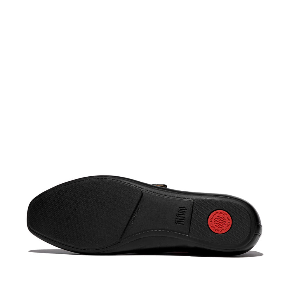 DELICATOSOFT LEATHER MARY JANES - BLACK (E3D-090)