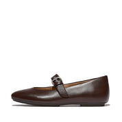 DELICATOSOFT LEATHER MARY JANES - CHOCOLAT (E3D-D07)