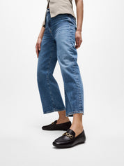 DELICATO SQUARE-CHAIN SOFT LEATHER LOAFERS
