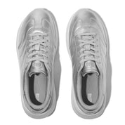 F-MODE T-TOE WAVE METALLIC-LEATHER SNEAKERS