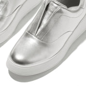 F-MODE LEATHER LACESS SNEAKERS