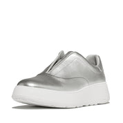 F-MODE LEATHER LACESS SNEAKERS