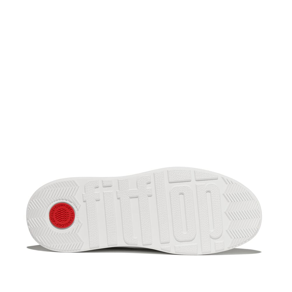 F-MODE LEATHER LACESS SNEAKERS