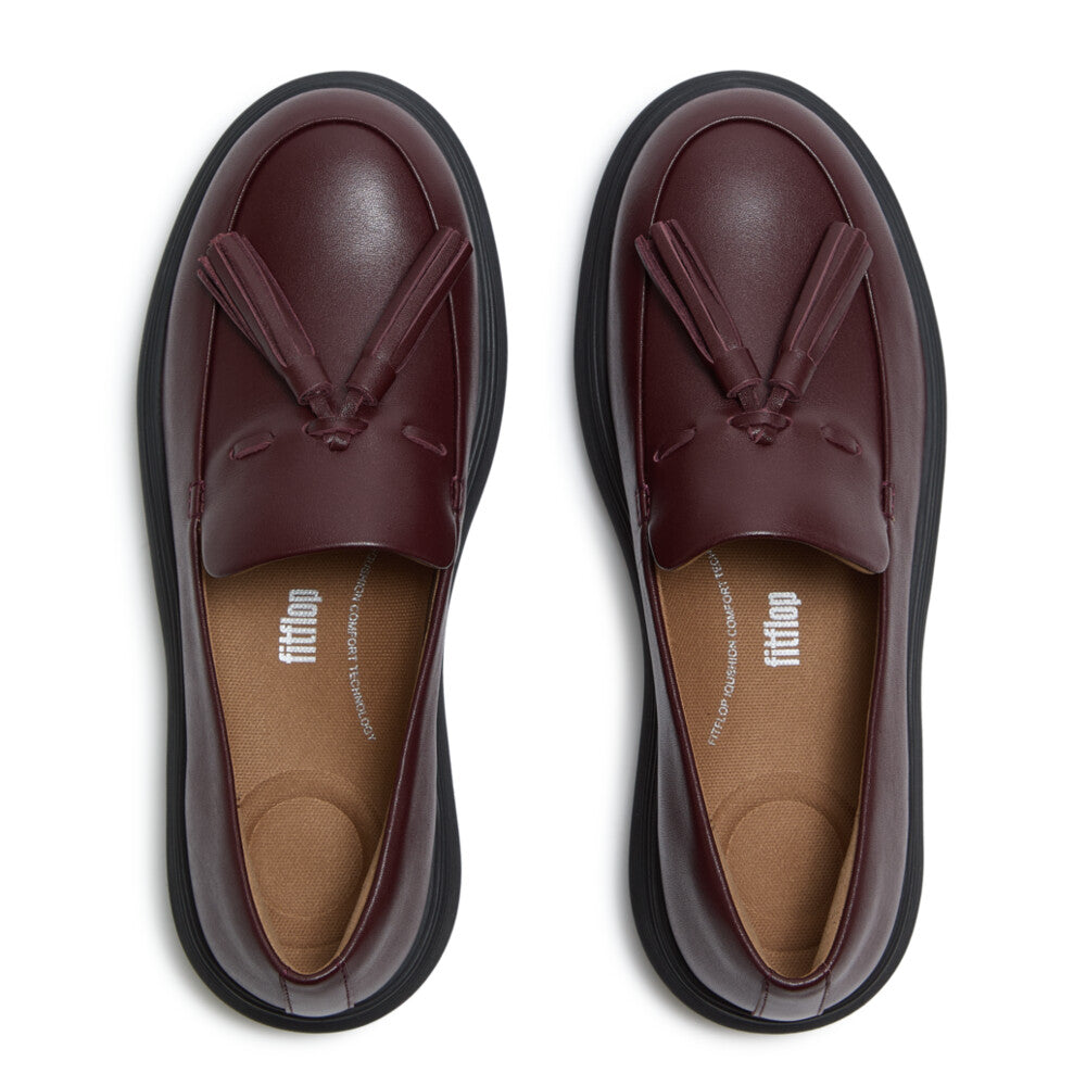 iQ-COMFF TASSEL LEATHER LOAFERS