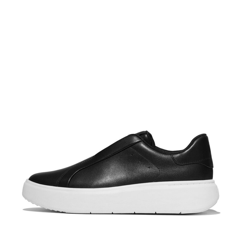 RTG LEATHER LACELESS TRAINERS