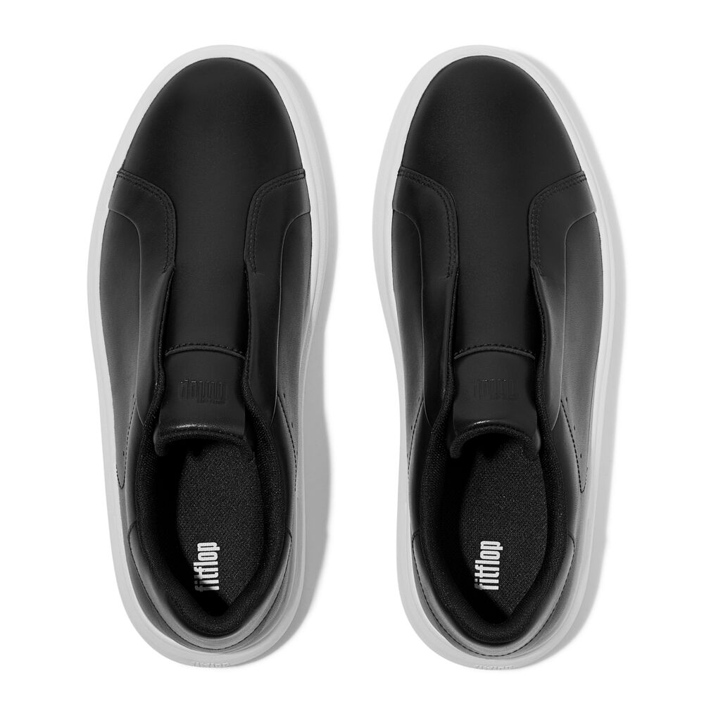 RTG LEATHER LACELESS TRAINERS