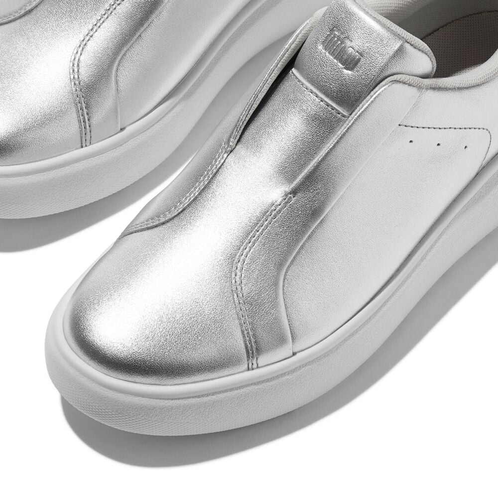 RTG LEATHER LACELESS TRAINERS