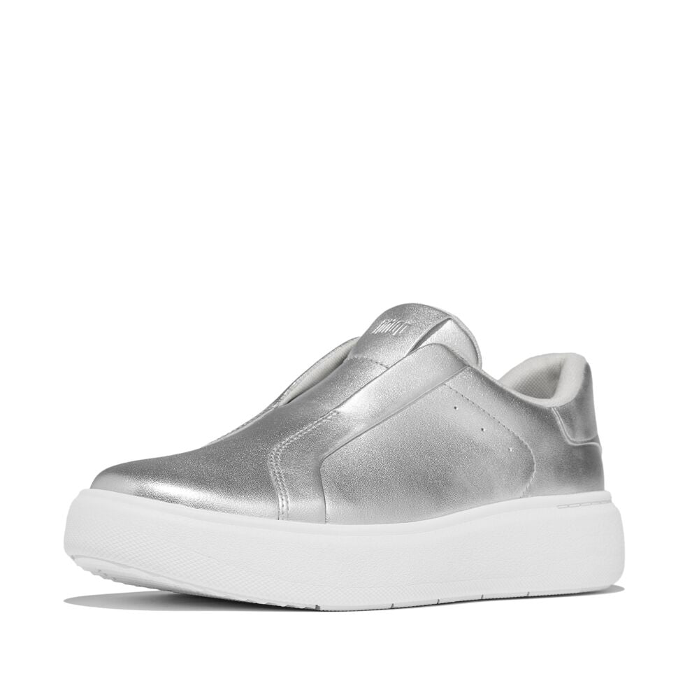 RTG LEATHER LACELESS TRAINERS