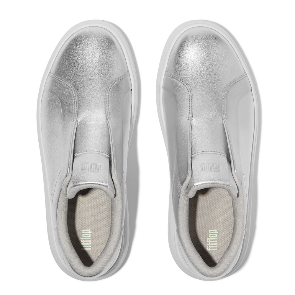 RTG LEATHER LACELESS TRAINERS