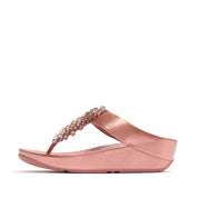 RUMBA METALLIC BEADED TOE-POST SANDALS