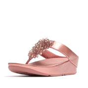 RUMBA METALLIC BEADED TOE-POST SANDALS