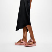 RUMBA METALLIC BEADED TOE-POST SANDALS