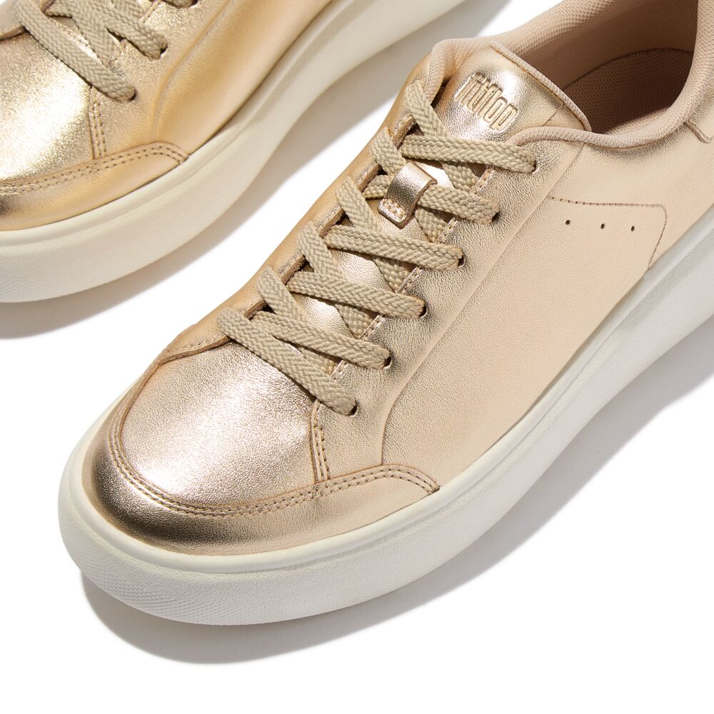 RTG METALLIC-LEATHER TRAINERS