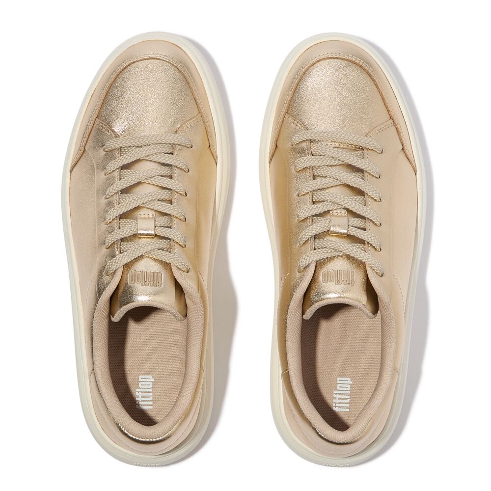 RTG METALLIC-LEATHER TRAINERS