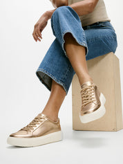 RTG METALLIC-LEATHER TRAINERS
