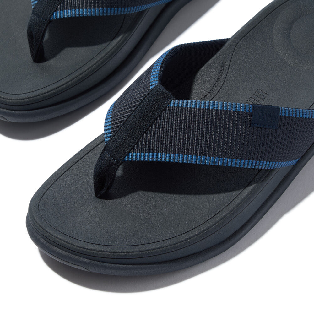 F-MODE GO MENS WATER-RESISTANT WEBBING TOE-POST SANDALS