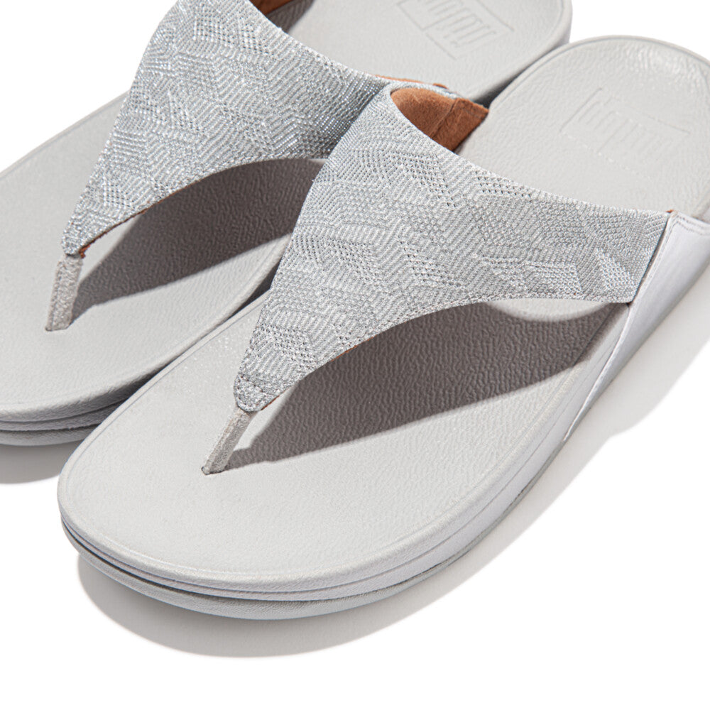 LULU GLITZ TOE-POST SANDALS