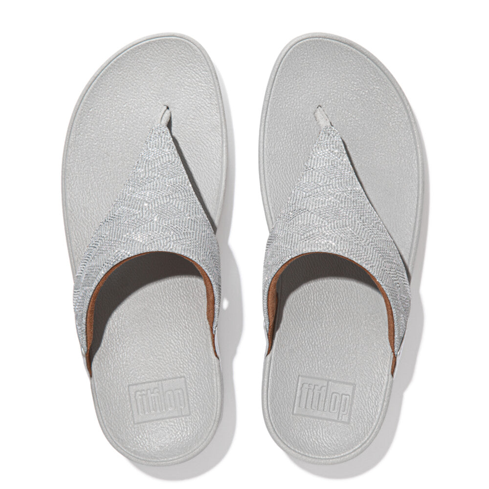 LULU GLITZ TOE-POST SANDALS