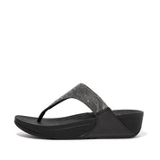 LULU GLITZ TOE-POST SANDALS