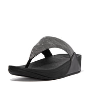 LULU GLITZ TOE-POST SANDALS