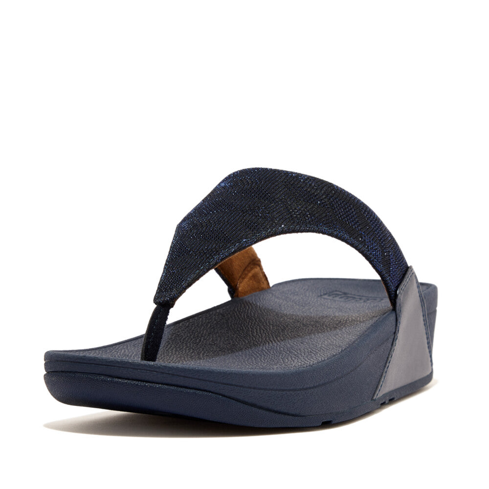LULU GLITZ TOE-POST SANDALS