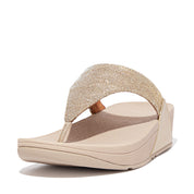 LULU GLITZ TOE-POST SANDALS