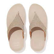 LULU GLITZ TOE-POST SANDALS