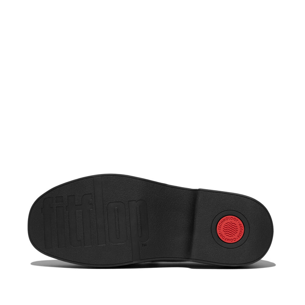 F-LUMA STITCH TUMBLED-LEATHER PENNY LOAFERS