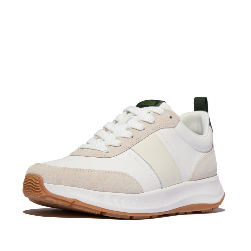 F-MODE FLOW MENS LEATHER/SUEDE TRAINERS
