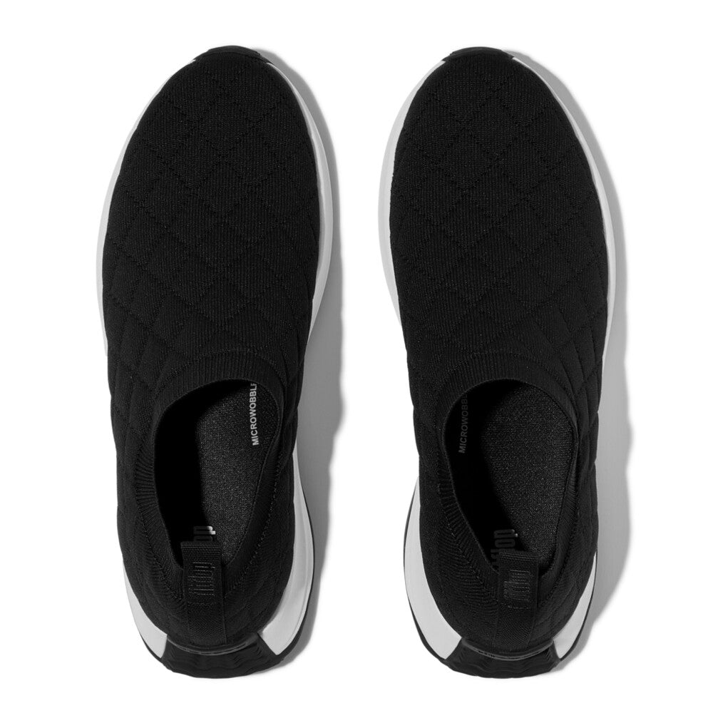 F-MODE FLOW QUILTED-KNIT SLIP-ON SNEAKERS