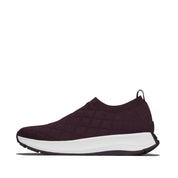 F-MODE FLOW QUILTED-KNIT SLIP-ON SNEAKERS
