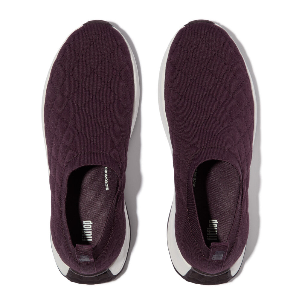 F-MODE FLOW QUILTED-KNIT SLIP-ON SNEAKERS