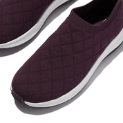 F-MODE FLOW QUILTED-KNIT SLIP-ON SNEAKERS