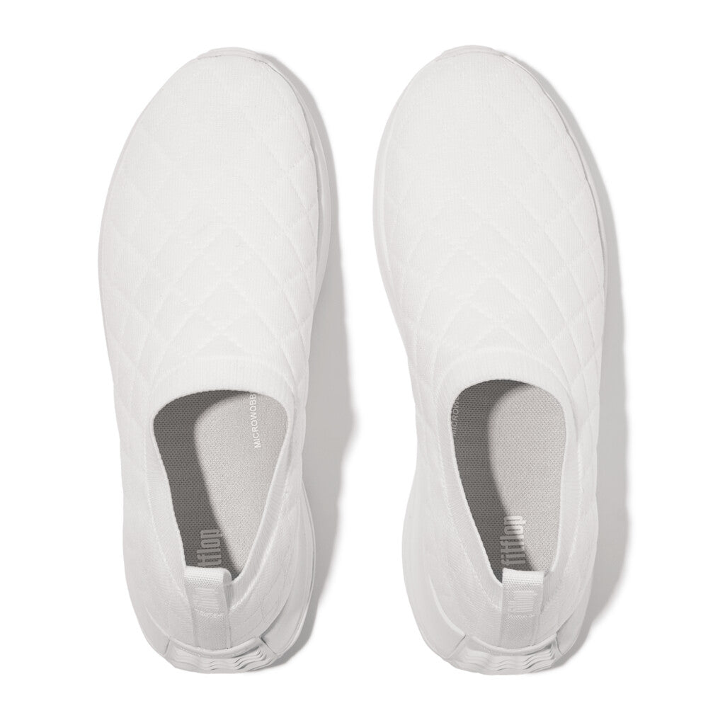 F-MODE FLOW QUILTED-KNIT SLIP-ON SNEAKERS
