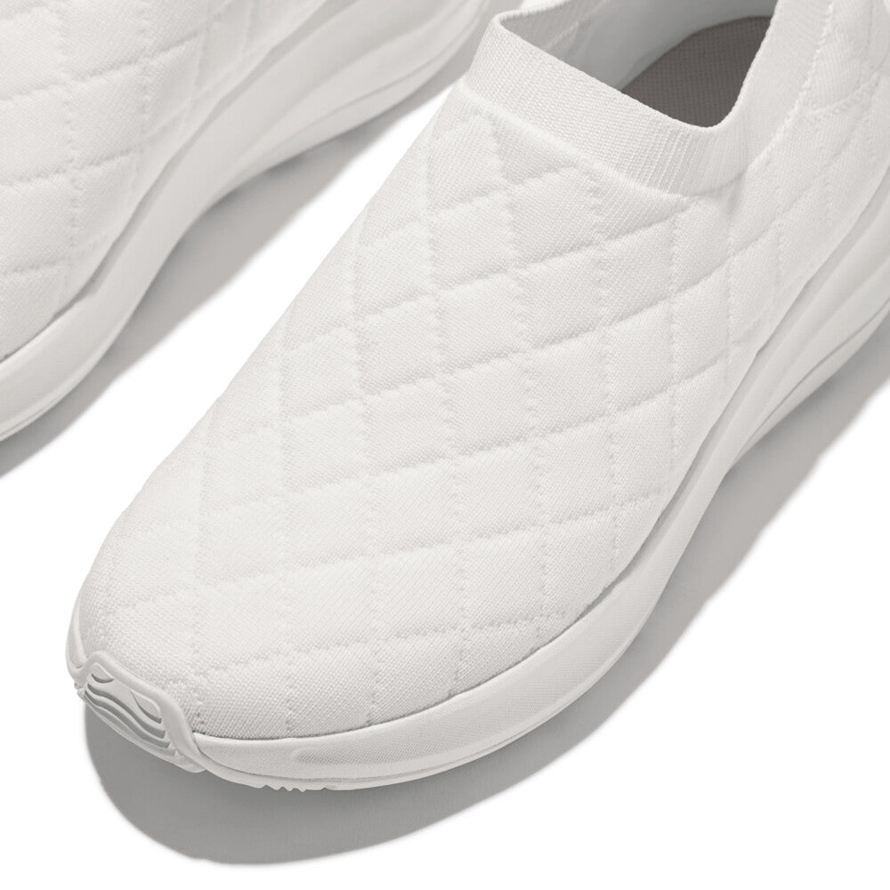 F-MODE FLOW QUILTED-KNIT SLIP-ON SNEAKERS
