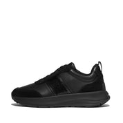 F-MODE FLOW SEQUIN SUEDE/LEATHER FLATFORM SNEAKERS