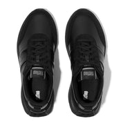 F-MODE FLOW SEQUIN SUEDE/LEATHER FLATFORM SNEAKERS