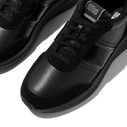 F-MODE FLOW SEQUIN SUEDE/LEATHER FLATFORM SNEAKERS