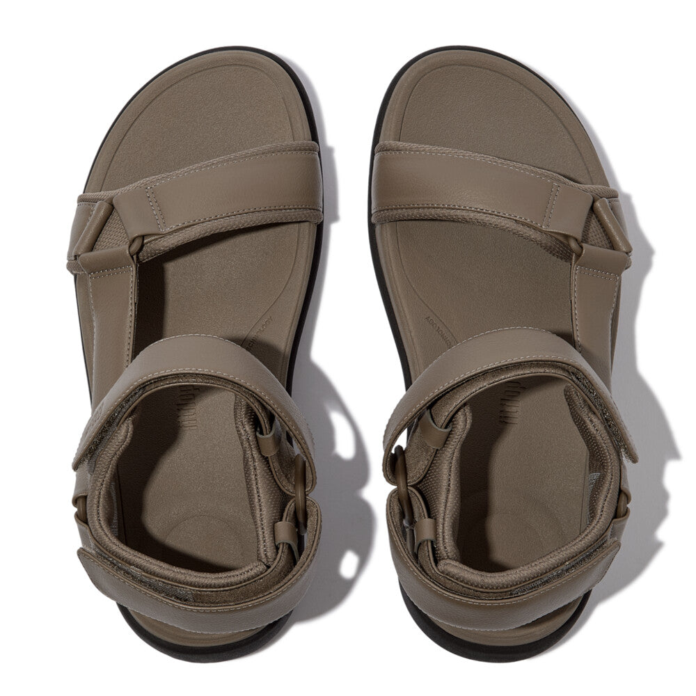 F-MODE GO MENS ADJUSTABLE BACK-STRAP SANDALS