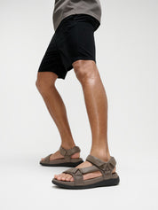 F-MODE GO MENS ADJUSTABLE BACK-STRAP SANDALS