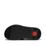F-MODE STACK BEADED BACK-STRAP TOE-POST SANDALS - BLACK (E2I-001)