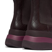 F-MODE STACK QUILTED-LEATHER HIGH CHELSEA BOOTS