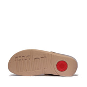 FINO BAUBLE-BEAD TOE-POST SANDALS - METALLIC CLASSIC BEIGE