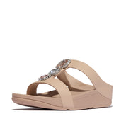 FINO CRYSTAL-JEWEL H-BAR SLIDES - CLASSIC BEIGE